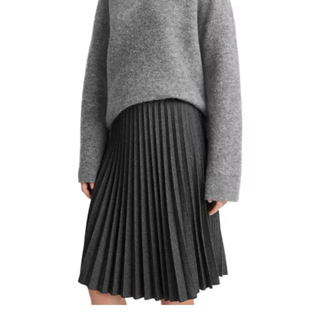 Vince Pleated Midi Skirt